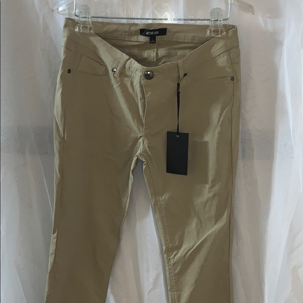 Khaki Skinny Pants